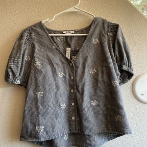Madewell puff sleeve top